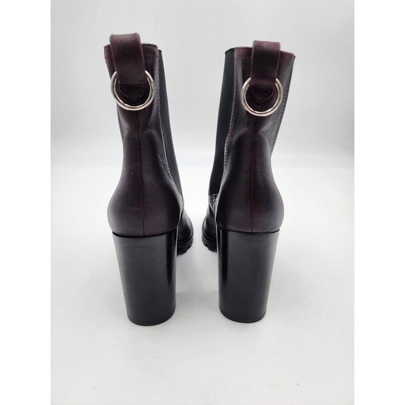 Paige Natasha Bootie Wine Leather Heel Ankle Women's Size 8.5 New Boot P… - Picture 6 of 14